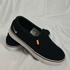 Nike Black and White Slip-On Sneakers